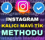 İNSTAGRAM MAVİ TİK METHOD [KALICI]