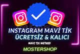 ⭐INSTAGRAM MAVİ TİK [ÜCRETSİZ] + [ÖMÜR BOYU] ✔