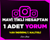 ⭐INSTAGRAM MAVİ TİKLİ HESAPTAN 1 ADET YORUM⭐