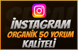 İnstagram organik 50 Yorum (kaliteli)