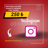  İNSTAGRAM PREMİUM TÜRK TAKİPÇİ YIL GARANTİLİ