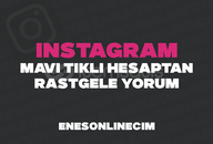 ⭐ Instagram Rastgele Mavi Tikli Hesaptan Yorum