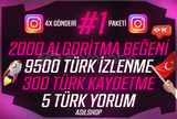  INSTAGRAM 4x ALGORİTMA PAKETİ - KEŞFET