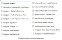 Instagram Toplu Method Paketi