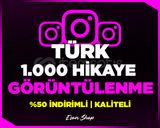 ⭐INSTAGRAM TÜRK 1000 HİKAYE GÖRÜNTÜLENME⭐