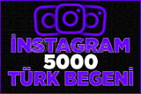 İnstagram Türk beğeni 5000