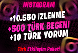 Instagram ⚡Türk Etkileşim⚡ Paketi 