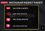 INSTAGRAM TÜRK KEŞFET PAKETİ -1 | ANLIK