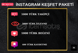 INSTAGRAM TÜRK KEŞFET PAKETİ -2 | ANLIK