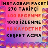 INSTAGRAM+VİP PAKET DOLU ÖTESİ HİZMET 7/24