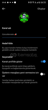 Instagram Yayın Kanalı Oluşturma