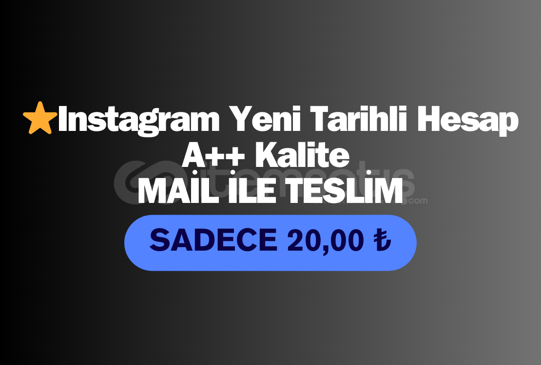 ⭐Instagram Yeni Tarihli Hesap A++ Kalite ⭐Instagram Yeni Tarihli Hesap A++ Kalite