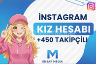 İNSTEGRAM AKTİF KIZ HESABI(+450 TAKİPÇİLİ)