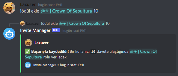 Invite Manager Bot - 580567 | İtemsatış