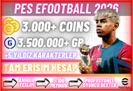 (IOS) 3000 COIN + 3.5M GP - TAM ERİŞİM HESAP