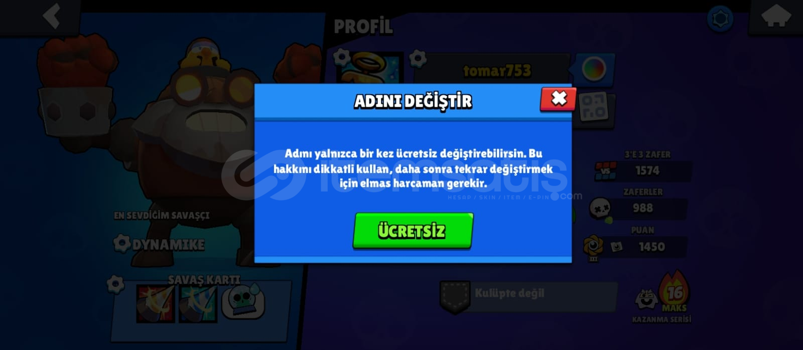 İsim degiştirmeli 2020 hesabı İsim degiştirmeli 2020 hesabı