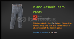 Island Assault Team Pants