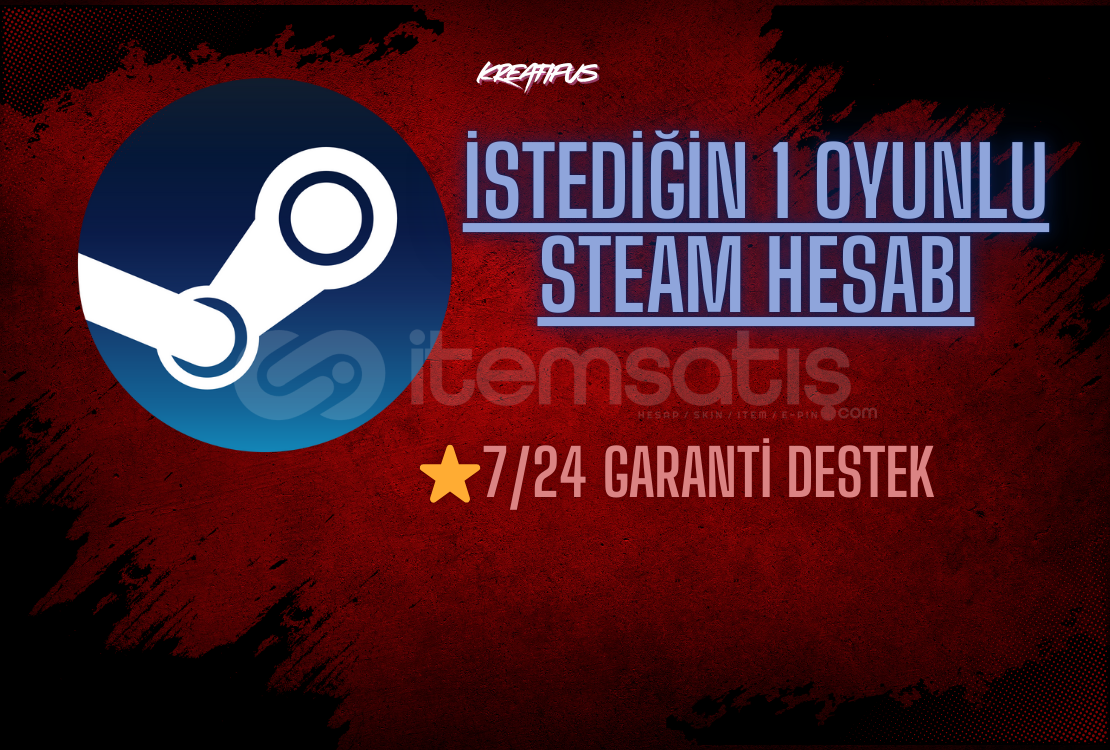 ⭐İSTEDİĞİN 1 OYUNLU STEAM HESABI / HEDİYELİ ⭐İSTEDİĞİN 1 OYUNLU STEAM HESABI / HEDİYELİ