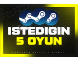 İstediğin 5 Oyun + Garanti/Destek