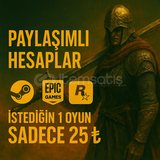 ISTEDIGINIZ 1 ADET STEAM OYUNU GARANTİLİ HESAP