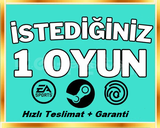 İstediğiniz 1 Oyun !!! + Garantili 