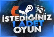 İstediğiniz 1 Oyun + Garanti İstediğiniz 1 Oyun + Garanti