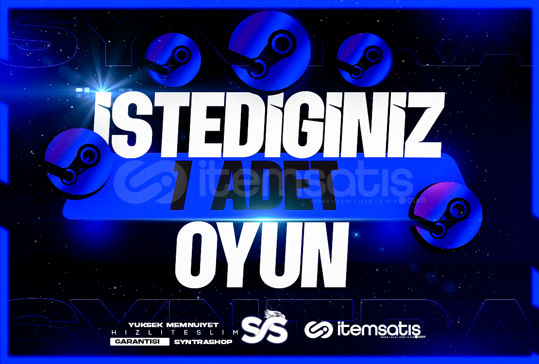 İstediğiniz 1 Oyun + Garanti İstediğiniz 1 Oyun + Garanti