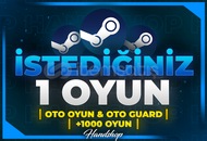⭐İSTEDİĞİNİZ 1 OYUN + GARANTİ + 7/24 OTO⭐
