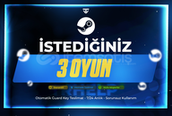 İstediğiniz 3 Oyun | Garanti - Sorunsuz | Steam
