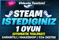 ☘️İSTEDİĞİNİZ 1 OYUN STEAM +✅GARANTİ
