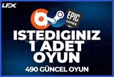 İstediğiniz 1 Steam Oyunu [Garanti + Destek]