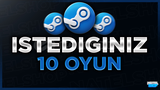 ⭐️İSTEDİĞİNİZ 10 ADET OYUN + GARANTİ + DESTEK