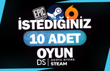 İstediğiniz 10 Oyun + Sınırsız Garanti & Destek