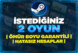 ⭐İSTEDİĞİNİZ 2 OYUN + GARANTİ + 7/24 DESTEK⭐