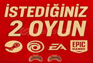 İstediğiniz 2 Oyun + Garanti İstediğiniz 2 Oyun + Garanti