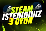 ⭐İSTEDİĞİNİZ 3 OYUN + GARANTİ & DESTEK⭐