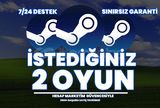 İSTEDIĞINIZ 2 OYUN + GARANTI +DESTEK