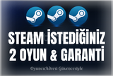 İstediğiniz 2 Oyun + Garanti & Destek