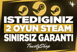 İstediğiniz 2 Oyun + Ömür Boyu Garanti & Destek