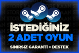 İstediğiniz 2 Oyun + Sınırsız Garanti