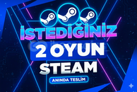 ⭐İstediğiniz 2 Oyun [Sınırsız Garanti - Destek]