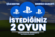 İSTEDİĞİNİZ 2 PSN OYUNU + GARANTİ