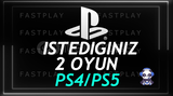 İSTEDİĞİNİZ 2 PSN OYUNU + GARANTİ PS4/PS5