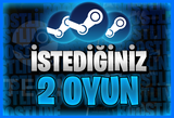 İstediğiniz 2 Steam Oyunu [Garanti + Destek]