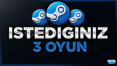 ⭐️İSTEDİĞİNİZ 3 ADET OYUN + GARANTİ + DESTEK
