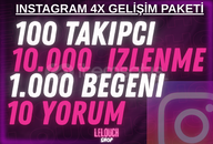 ⭐️Instagram 4x Gelişim Paketi⭐️