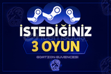 ⭐️İSTEDİĞİNİZ 3 ADET OYUN + GARANTİ + DESTEK