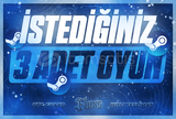 ✨İSTEDİĞİNİZ 3 ADET OYUN(GARANTİ+DESTEK)✨