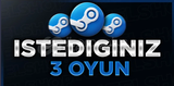 ⭐️İSTEDİĞİNİZ 3 ADET OYUN + GARANTİ + DESTEK