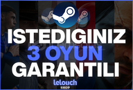 ⭐️İSTEDİĞİNİZ 3 ADET OYUN + GARANTİ + DESTEK